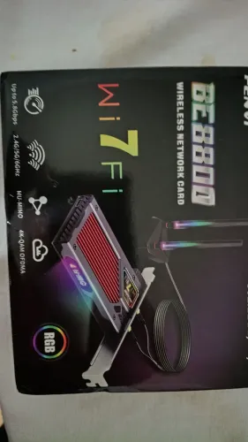 Wi-fi7 pci Fenvi RGB ( Somente p/ processador INTEL)