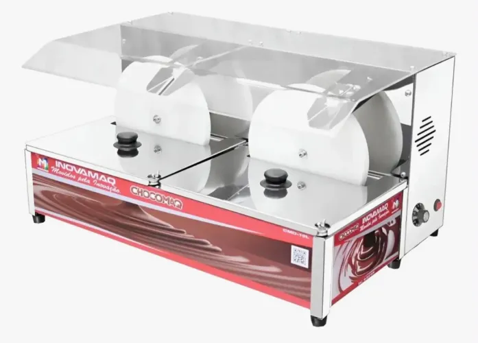 Derretedeira de chocolate roda gira com duas cubas de 10kg 2.300