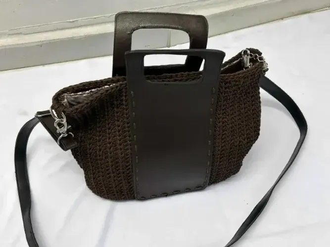 Bolsa Marrom Artesanato