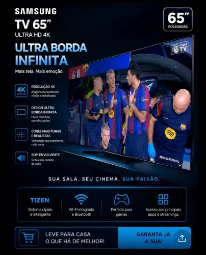 Televisão Samsung 65 polegadas