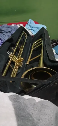 TROMBONE JAHNKE DOURADO SI BEMOL