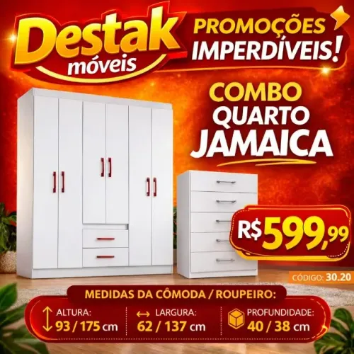Roupeiro com Cômoda 