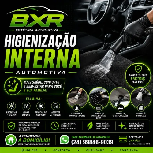 ? LAVAGEM DE BANCO & HIGIENIZAÇÃO INTERNA ?