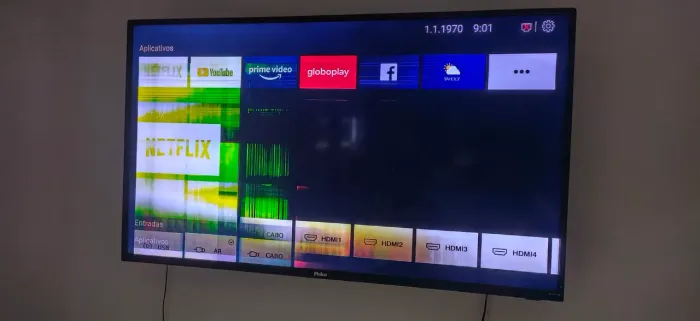 Smart Tv 50 está com imagem feia