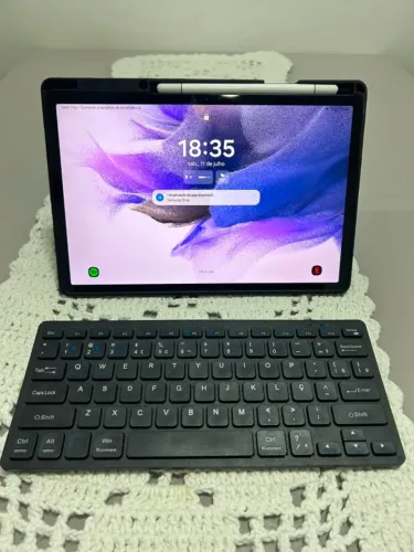Samsung Galaxy Tab S7 FE + Caneta + Teclado + Capa | Excelente Estado