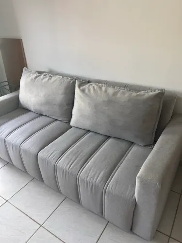 Sofá em linho, reclinável e retrátil