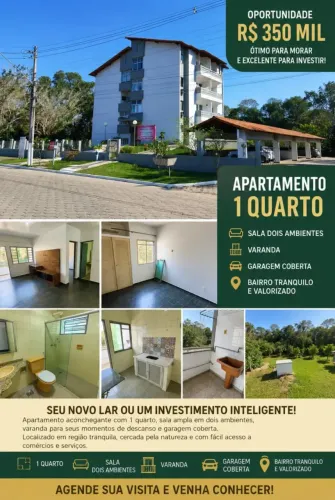 Apartamento para venda 1 quarto em Coqueiral - Aracruz - ES