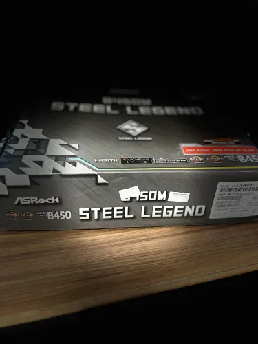B450 steel legend placa mãe