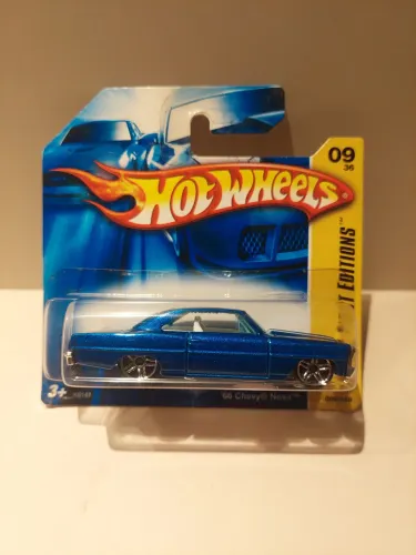 Hot Wheels '66 Chevy Nova 2007 First Edition (Lacrado) azul