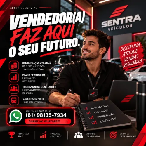 AUXILIAR DE VENDAS | SELEÇÃO ABERTA