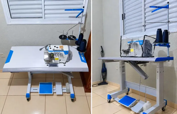 Overloque Jack E4-4 Ponto Cadeia 110V + acessórios
