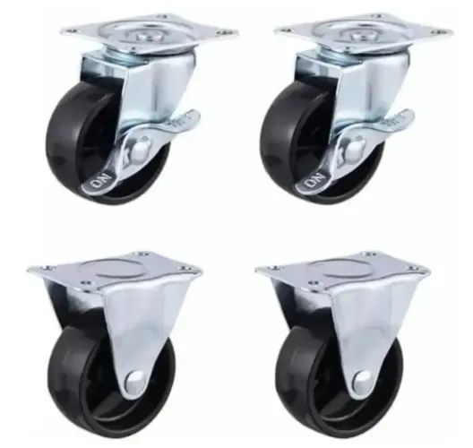 Roda Rodinhas Giratória/fixas Rodízio Móveis 4 Un 50mm 200kg