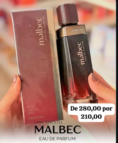 Promoção Malbec lançamento o boticário