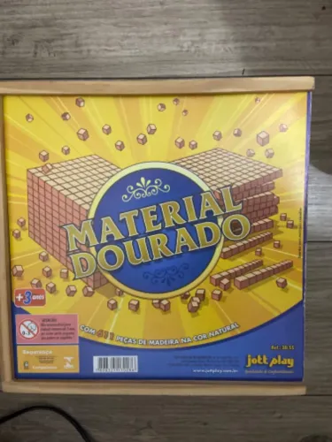Material Dourado Completo 611 Pçs Pedagógico Educativo Jott