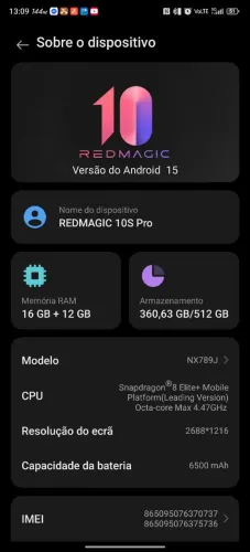 Celular Redmagic 10SPro