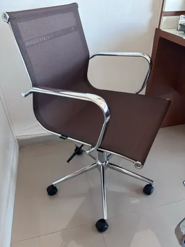 Cadeira De Escritório Sevilha  - Tela Café