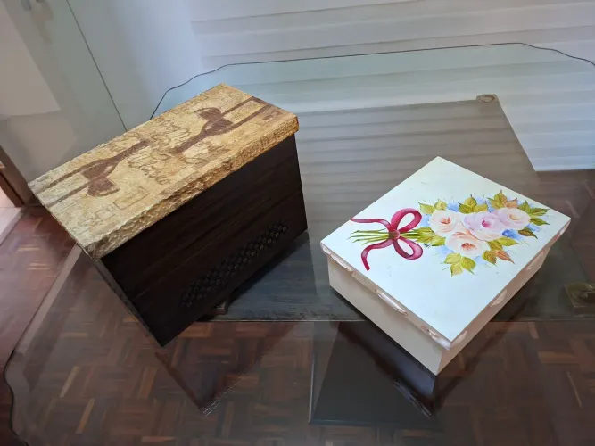 Caixas Decorativas em Madeira