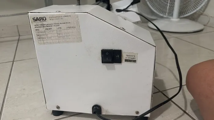 Rolo elétrico abridor de massas e pizzas 