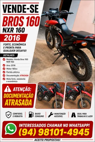 Vende - Se Bros 160 NXR 160