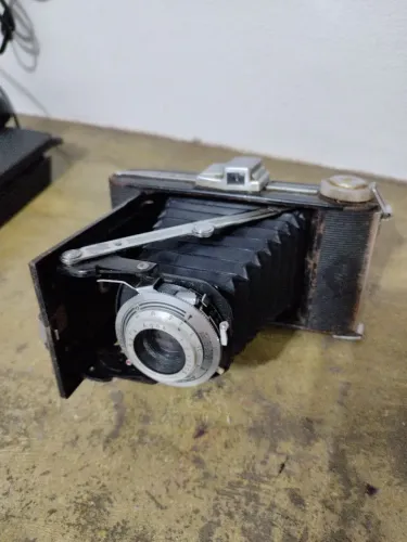 Camera fotográfica Agfa agnar antiga colecionador 