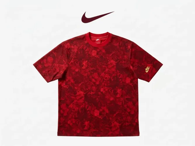 camisa floral nike vintage