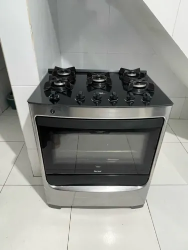 Fogão 5 bocas cônsul tampo vidro