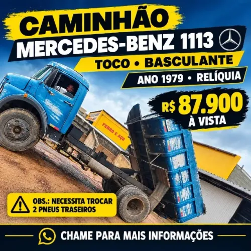 MB 1113 toco basculante a venda