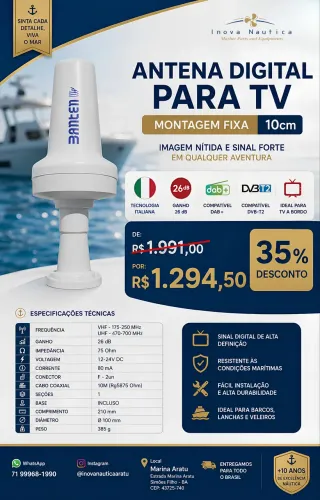 Antena Digital BANTEN da Inova Nautica