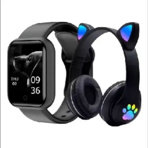 ? Kit Smartwatch + Fone Bluetooth - Novo e Completo