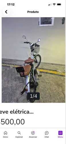 Bicicleta Elétrica Lev semi nova