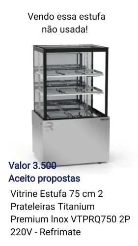Vitrine estufa, preços a combinar!
