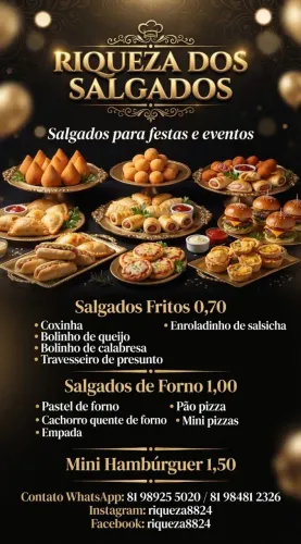 Salgados para festa