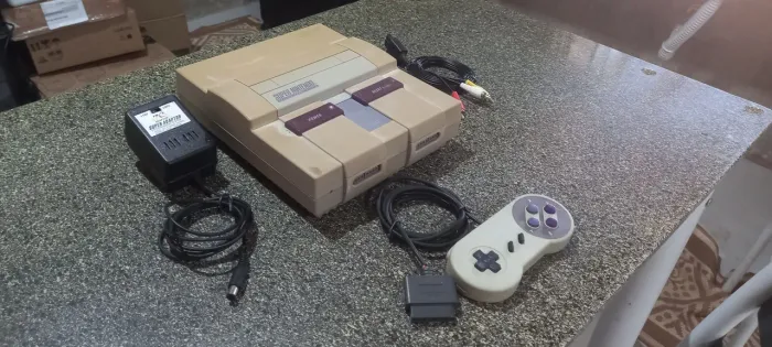 Super Nintendo completo e funcionando tudo