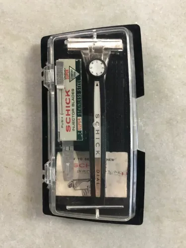 Barbeador antigo Schick Dial aparelho de barbear antigo vintage gillette anos 60 70