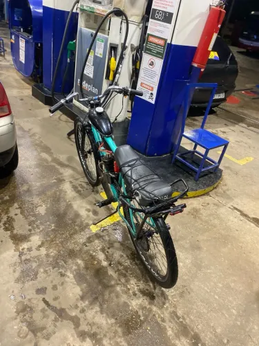 Vendo bicicleta motorizada motor nakasaki 80cc novo com nota fiscal