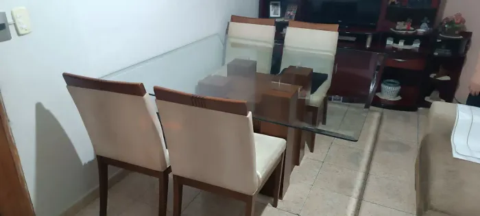 Mesa Vidro 8 lugares 1,5x1,5