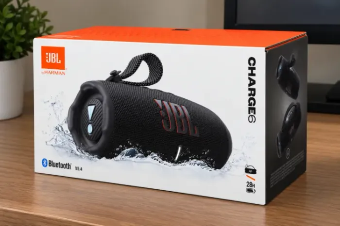 JBL Charge 6 Preta - Nova, Lacrada, Nunca Usada