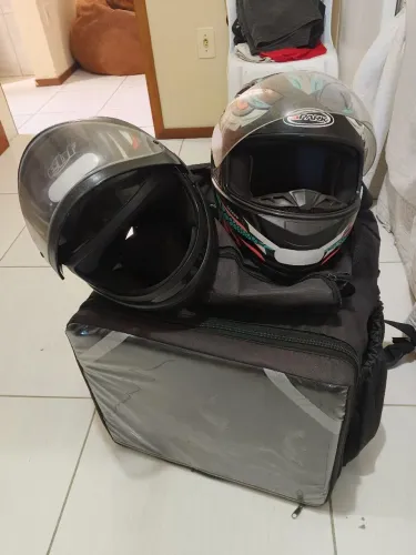 Bag e 2 capacete!