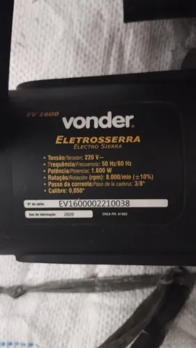 Motosserra elétrica (eletrosserra)