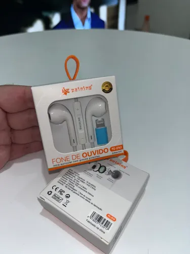 ? Fone de Ouvido Lightning para iPhone - Novo