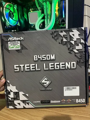 PLACA MÃE B450 STEEL LEGEND