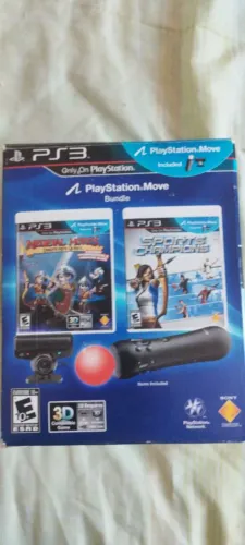 Playstation move completo na caixa