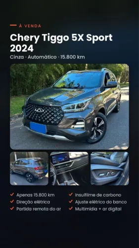 Chery Tiggo 5X Sport 1.5 Turbo Flex Aut. 2024