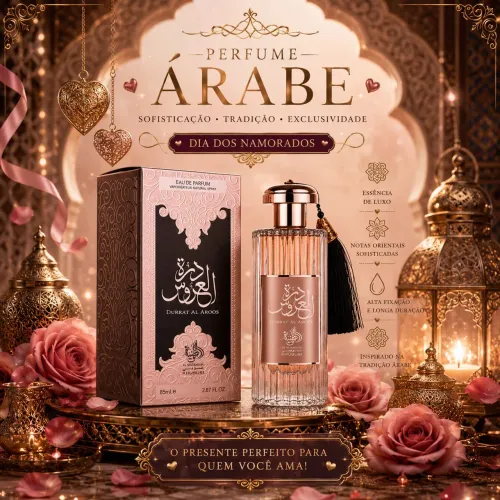PERFUME ÁRABE  DURRAT AL AROOS 85ML 