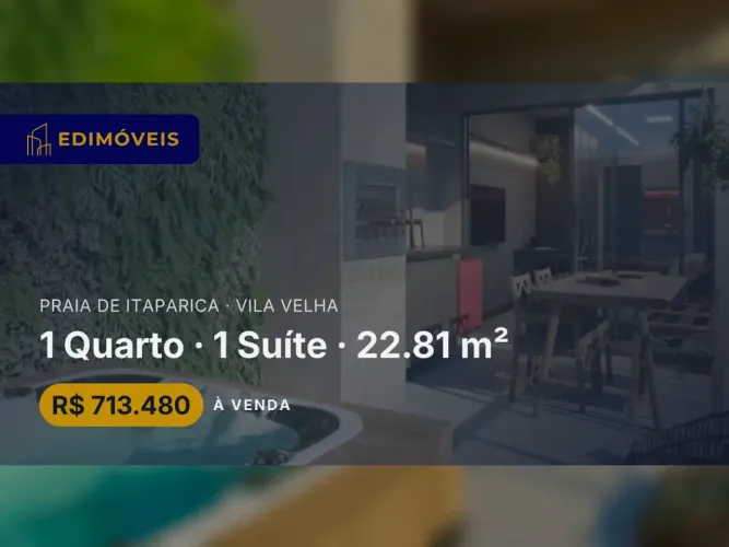 Praia de Itaparica: Studio 1 quarto em condomínio com piscina e lazer completo
