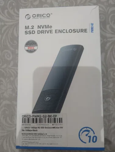 Case Orico para M.2 NVMe com 256 gb de  m2vme