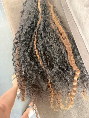 Cabelo 100% humano, vietinamita 65 cm cacho 2