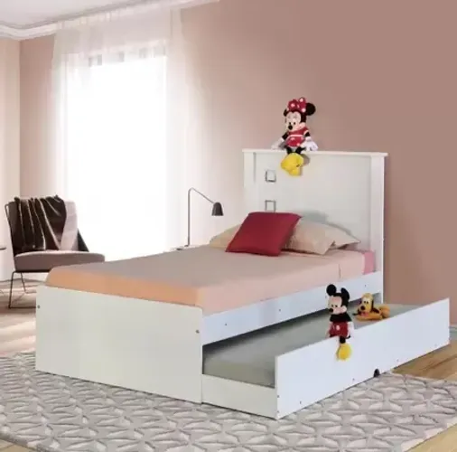 CAMA DE SOLTEIRO COM AUXILIAR