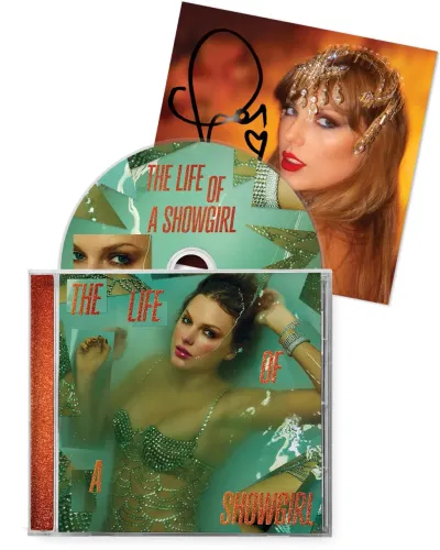 Taylor Swift The Life Of a Showgirl CD Autografado Foto 1 Lacrado Novo