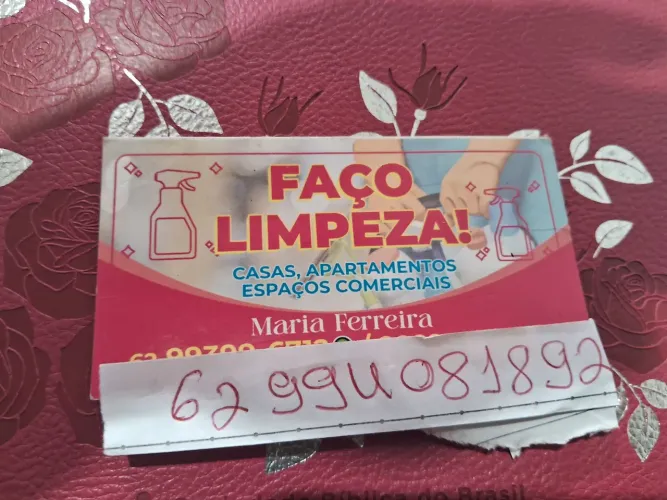 Faço faxina ...